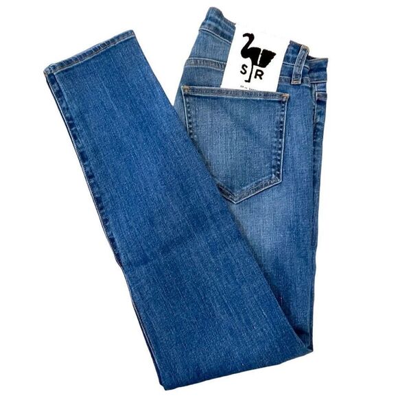 Sandrine Rose x Free People Women's Jeans Distressed Slim Indigo Size 29 NWT - Picture 9 of 11